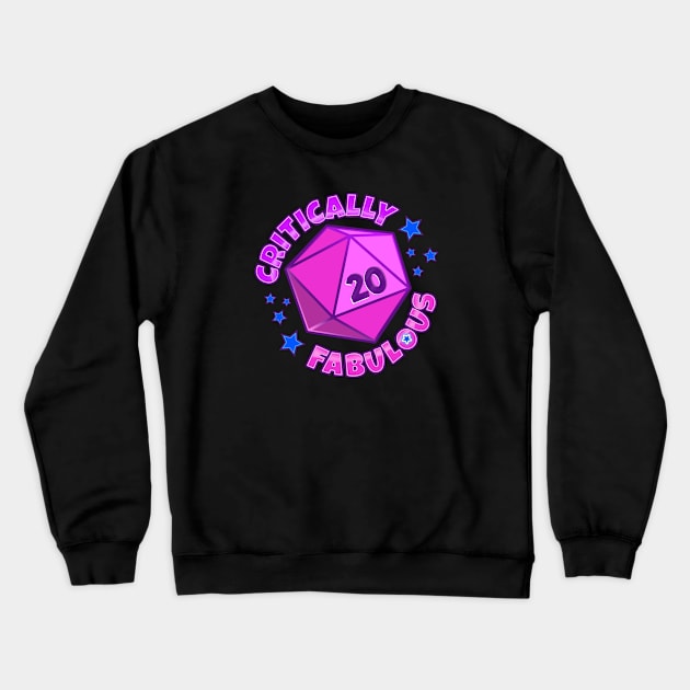 Critically Fabulous Crewneck Sweatshirt by BeezleBubRoss